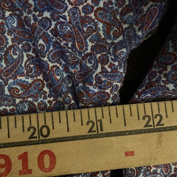 Joseph Abboud Purple Paisley Button Down Shirt Large - Picture 7 of 7